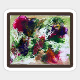 Abstract flowers Sticker